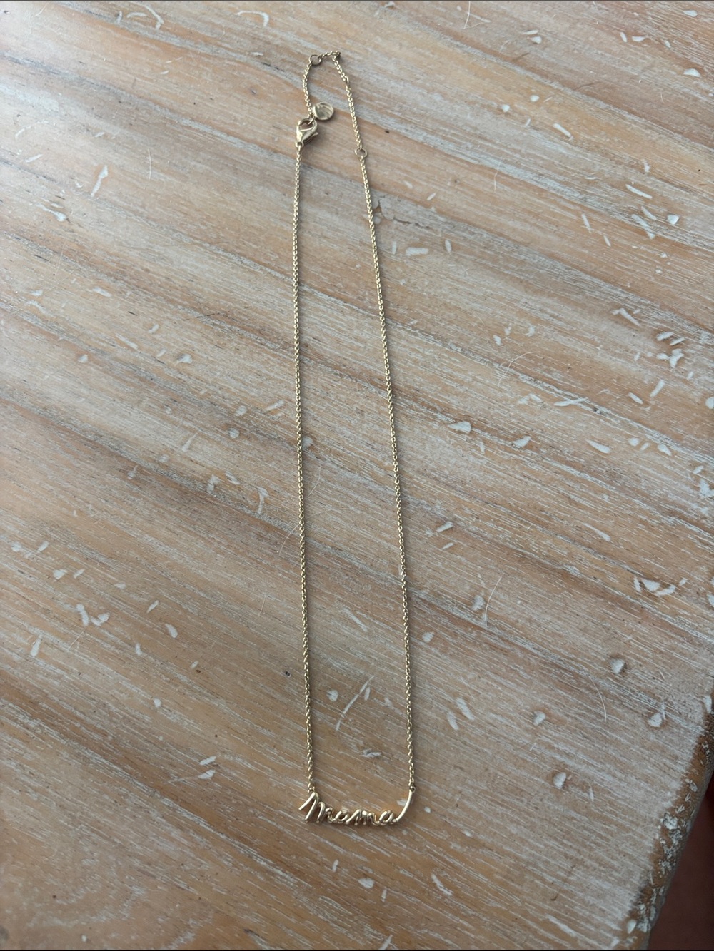 Stella & Dot Gold Script Name Necklace